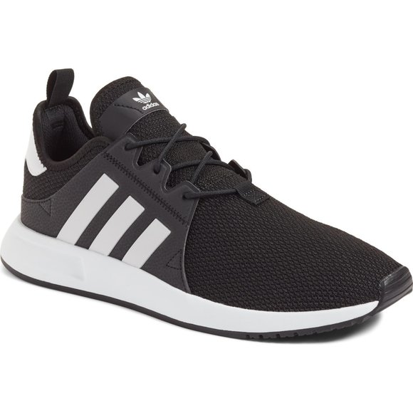 black and white adidas xplr